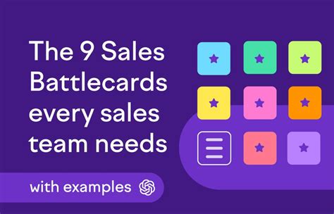 The 9 Sales Battlecards Every Sales Team Needs .